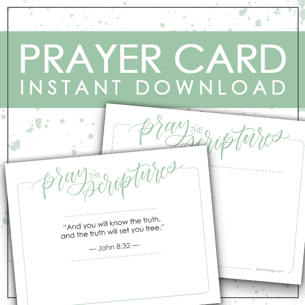 Printable Prayer Cards : A Simple Way To Pray For Your Children With